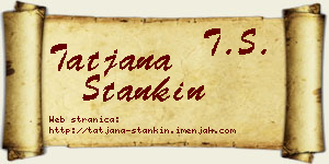 Tatjana Stankin vizit kartica